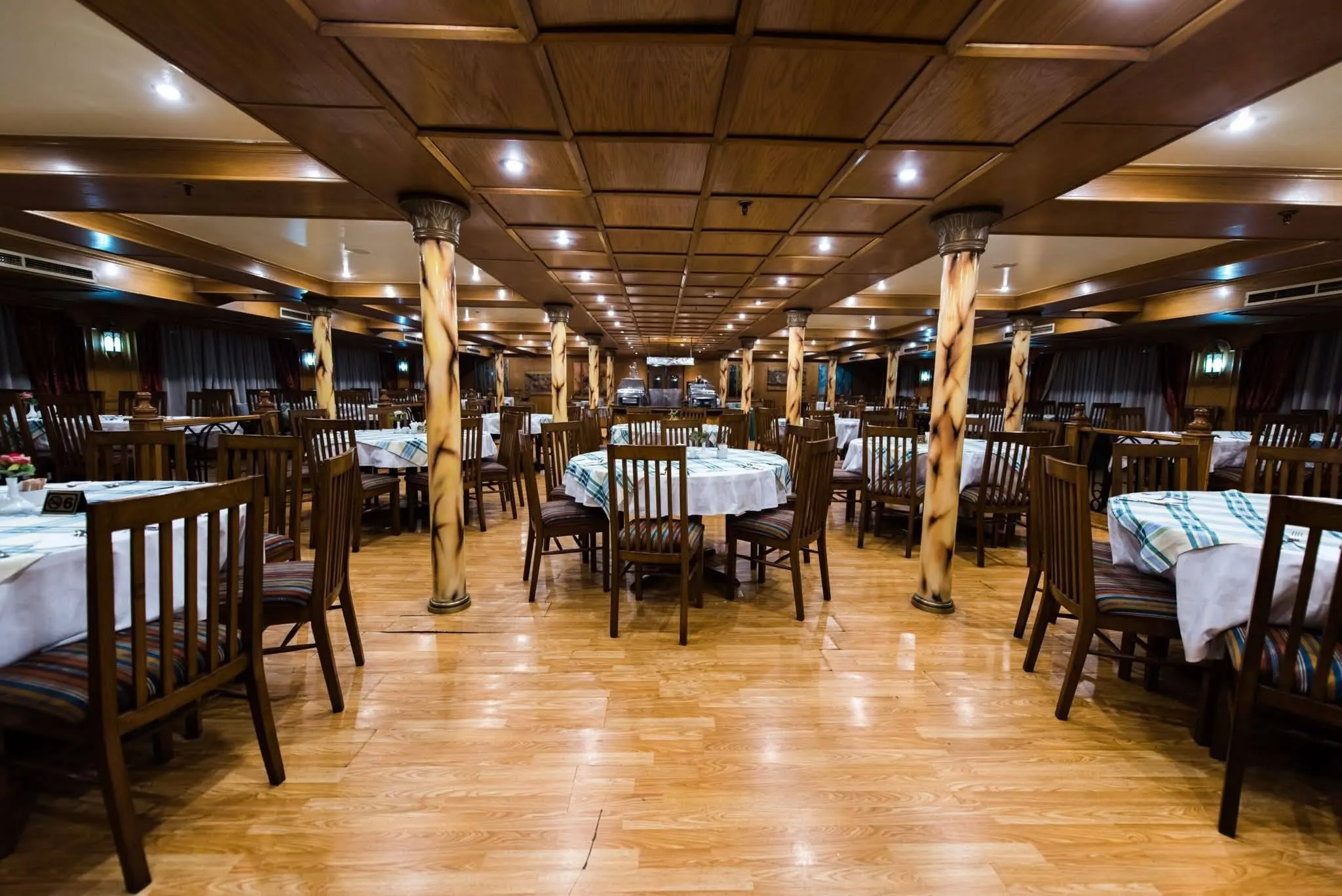 Restaurant aboard the Hapi V Nile Cruise Nile cruise